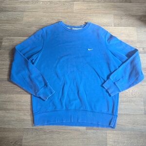 Nike Men's Crewneck Pullover Sweatshirt Bright Blue Size Large